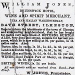 William Jones advertises in 1867