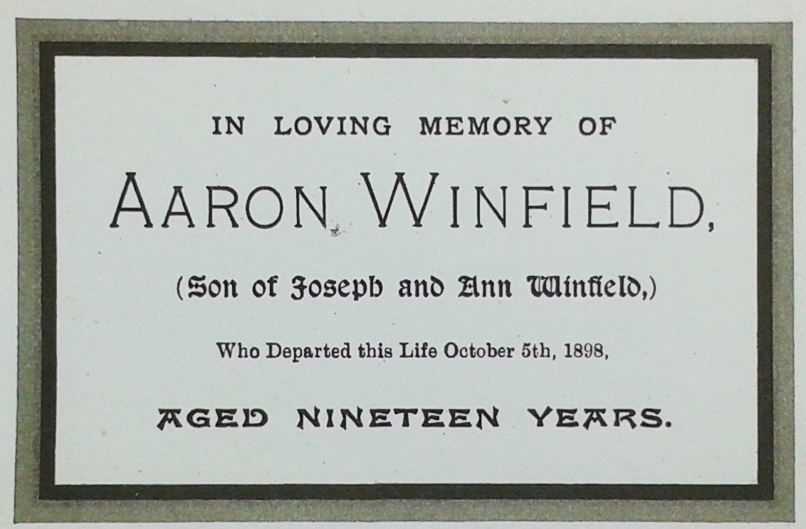 Aaron Winfield card 2