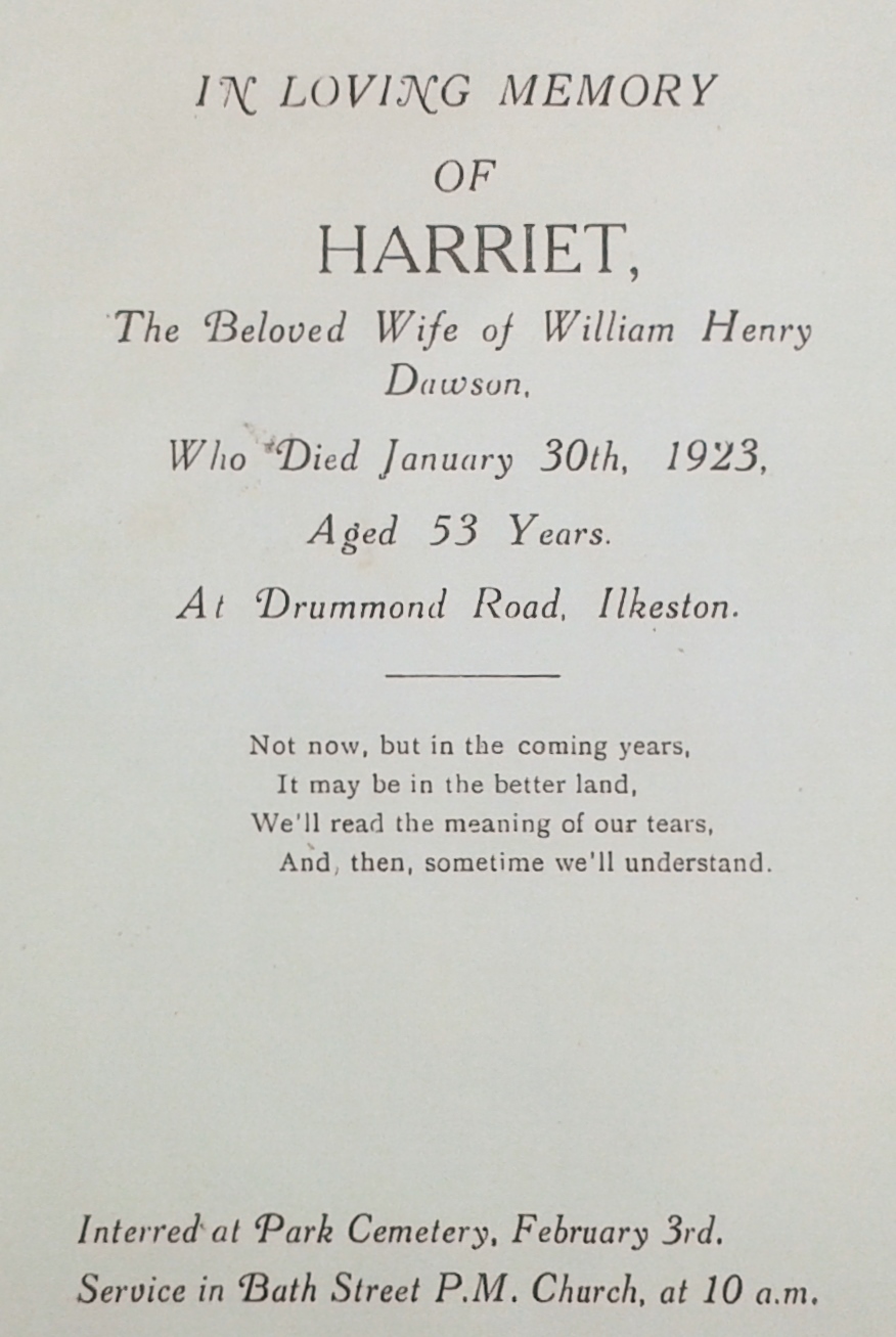 Harriet Dawson card 16
