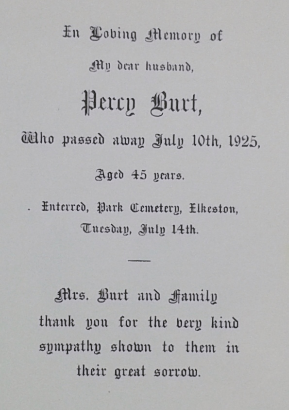 Percy Burt card 17